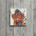 Lone Piper Rustic Wood Panel Prints