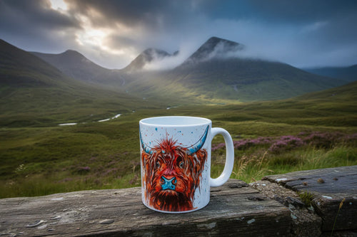 Blue Nose Cow Ceramic Mug