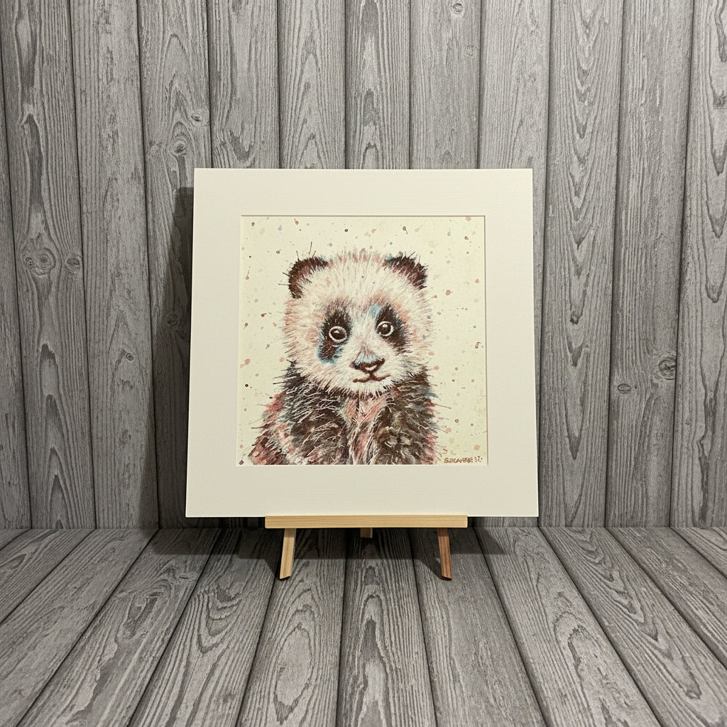 Panda Original Watercolour Painting