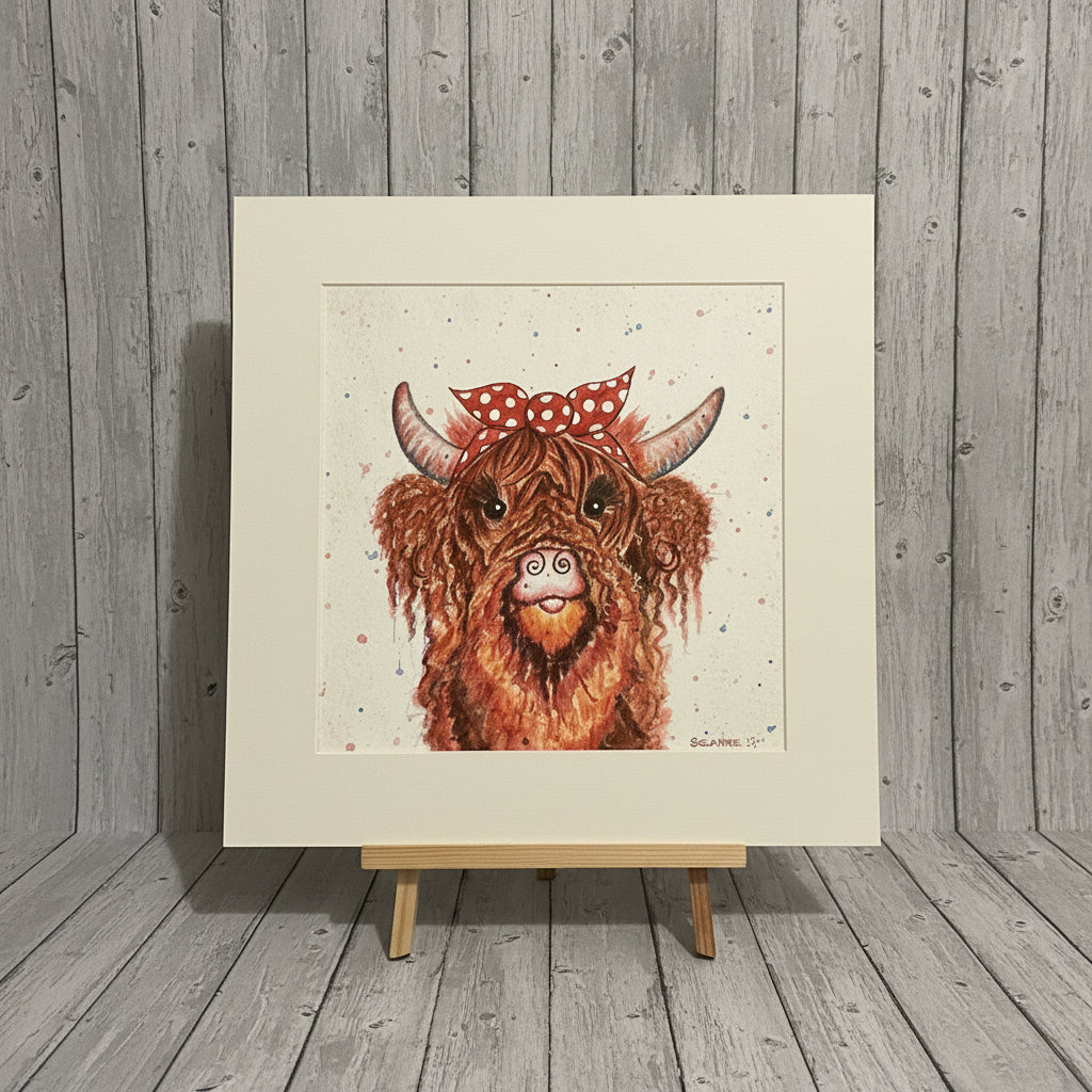Sassy Cow Original Watercolour Painting