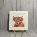 Purple Cow Original Watercolour Painting