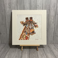 Quirky Giraffe Original Watercolour Painting
