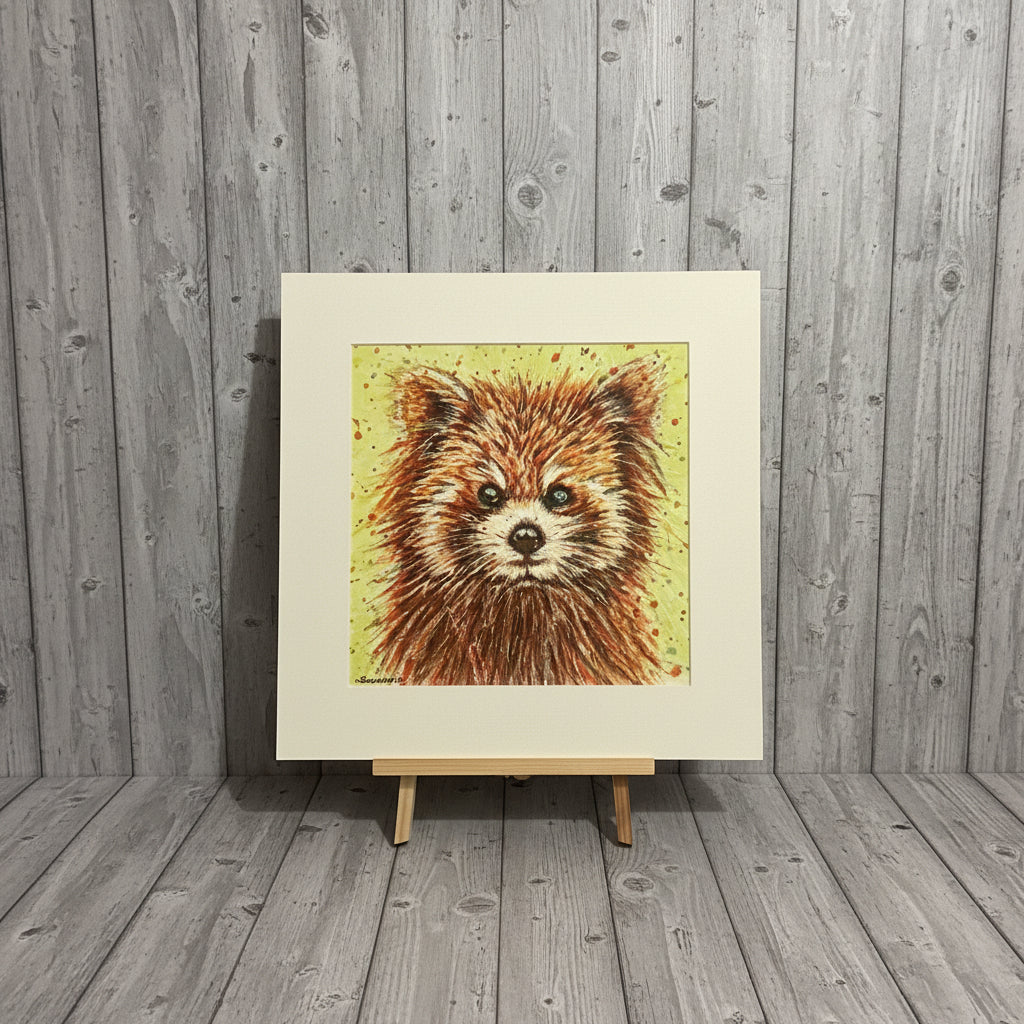 Red Panda Original Watercolour Painting