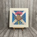 Saltire Thistle Original Watercolour Painting