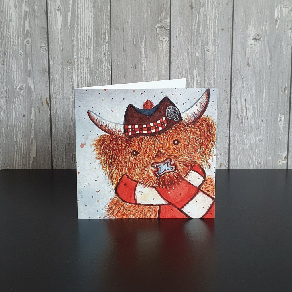 Glengarry Cow Greeting Card