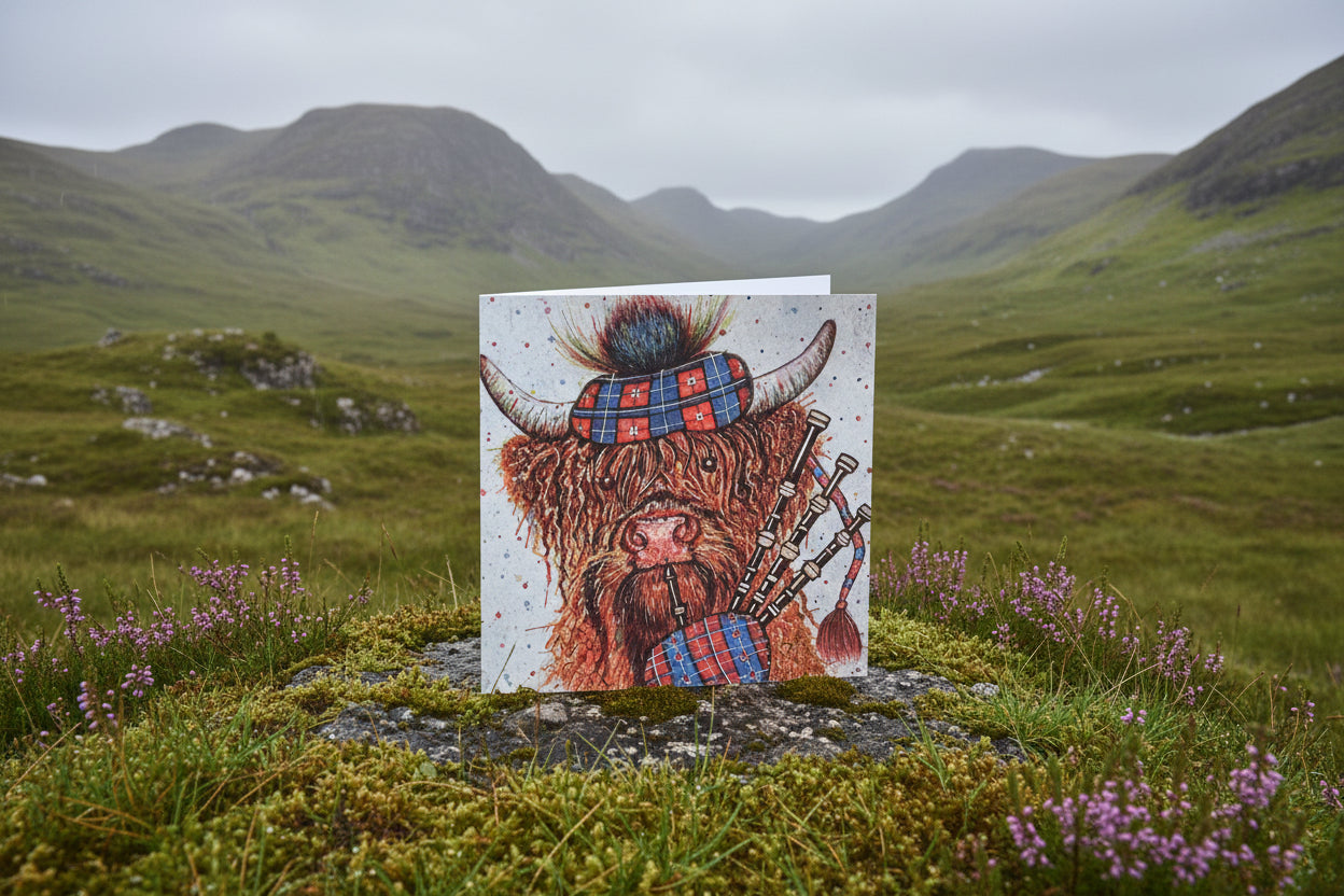 Lone Piper Greeting Card