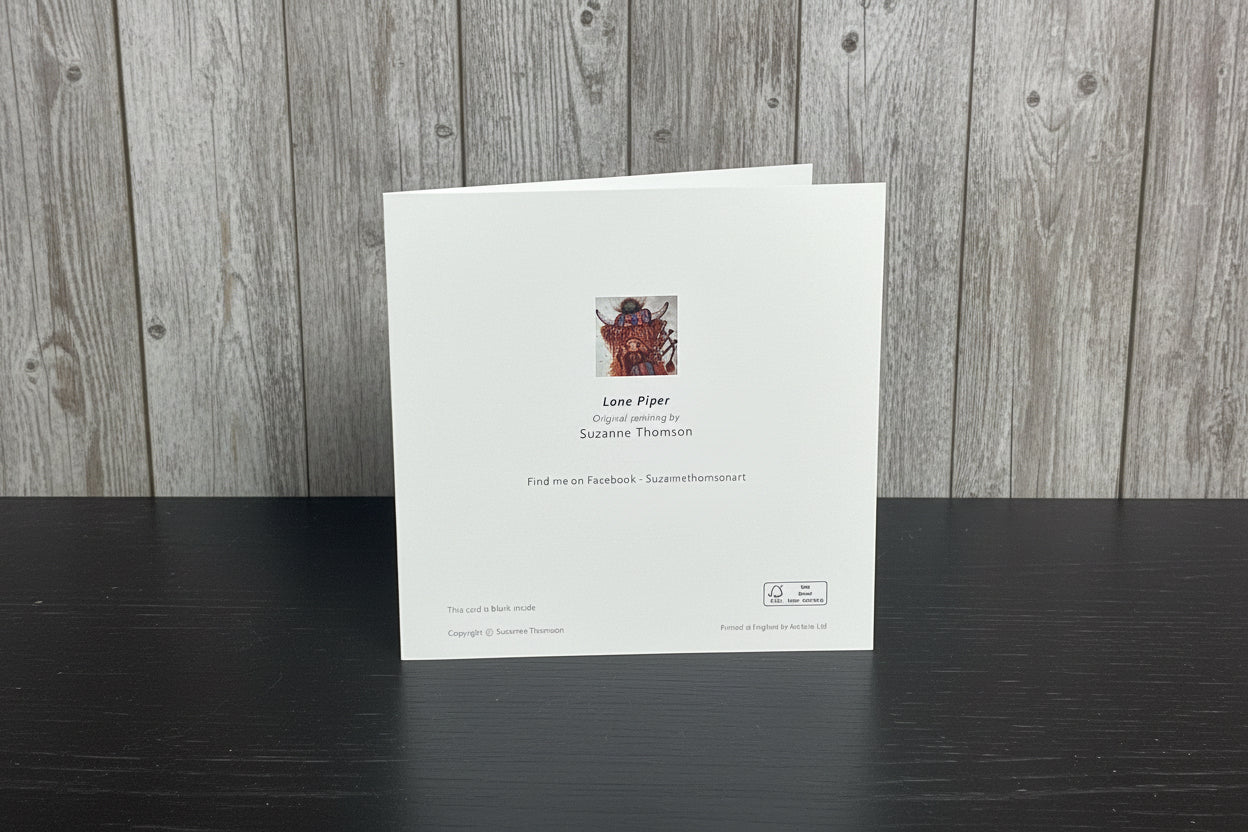 Lone Piper Greeting Card
