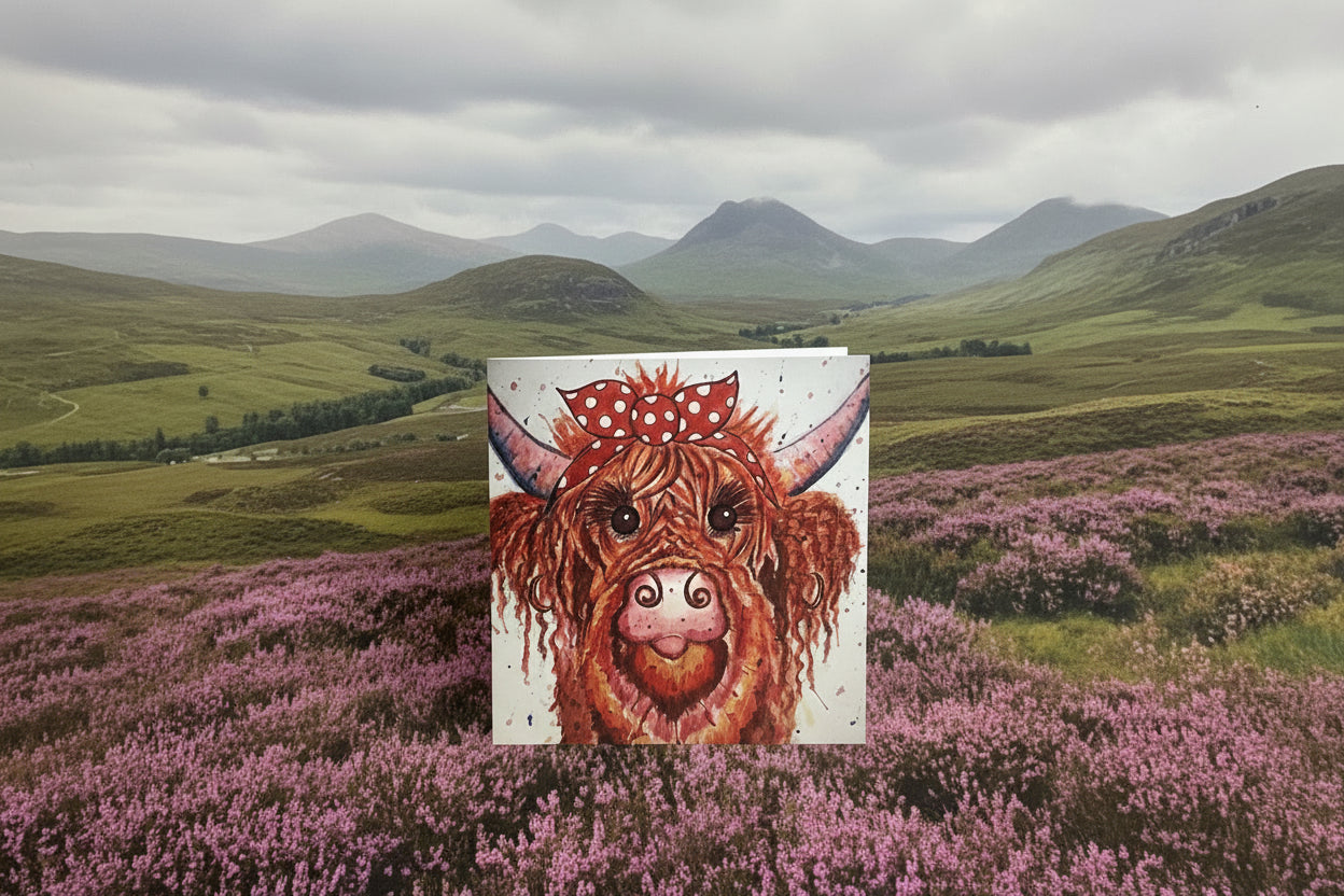 Sassy Cow Greeting Card