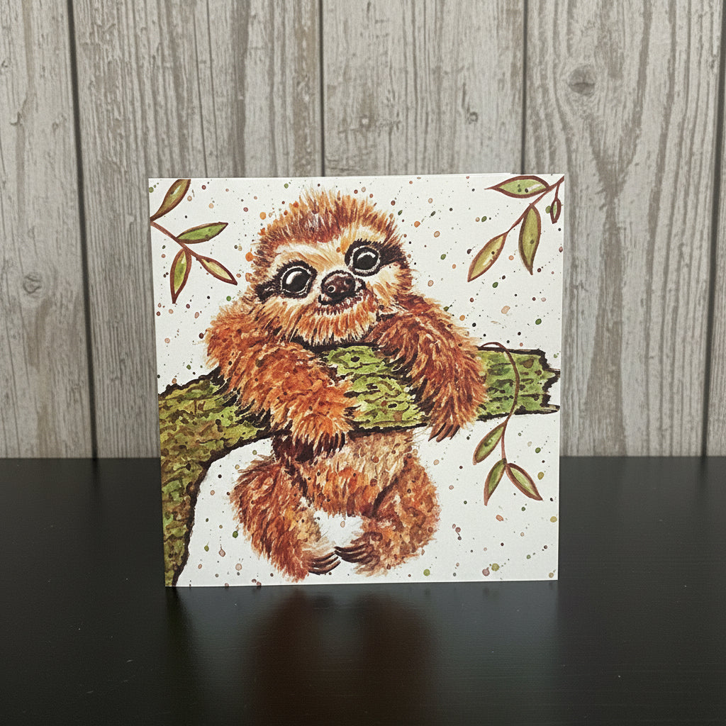 Sloth Greeting Card