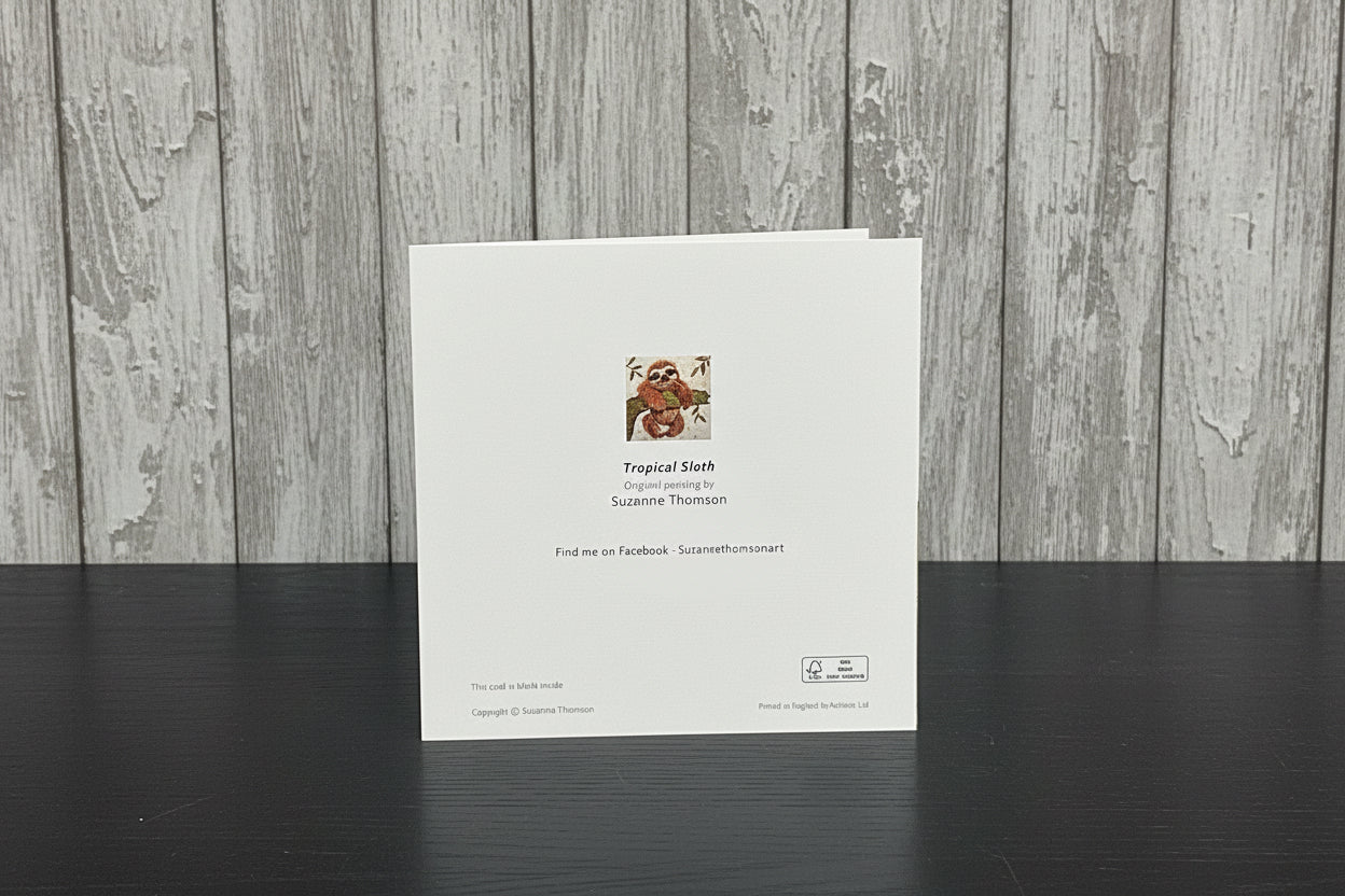 Sloth Greeting Card