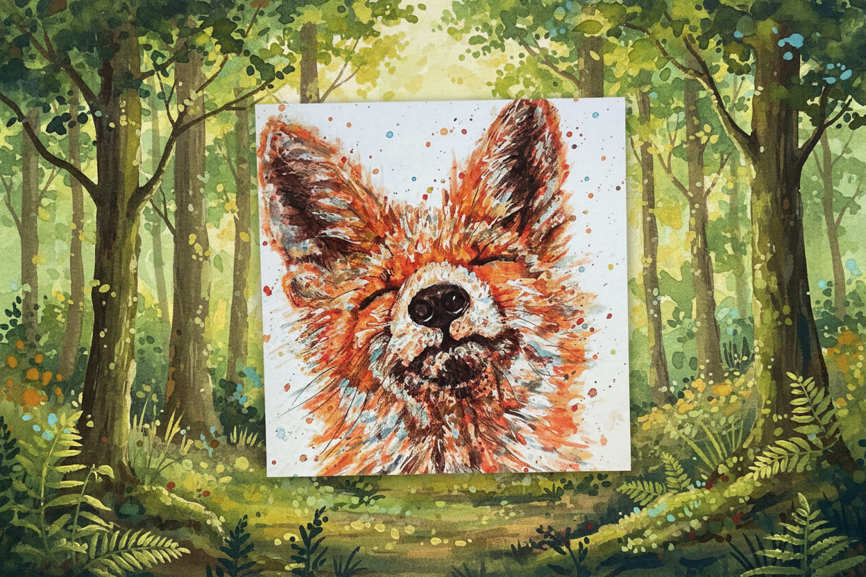 Sly Fox Greeting Card