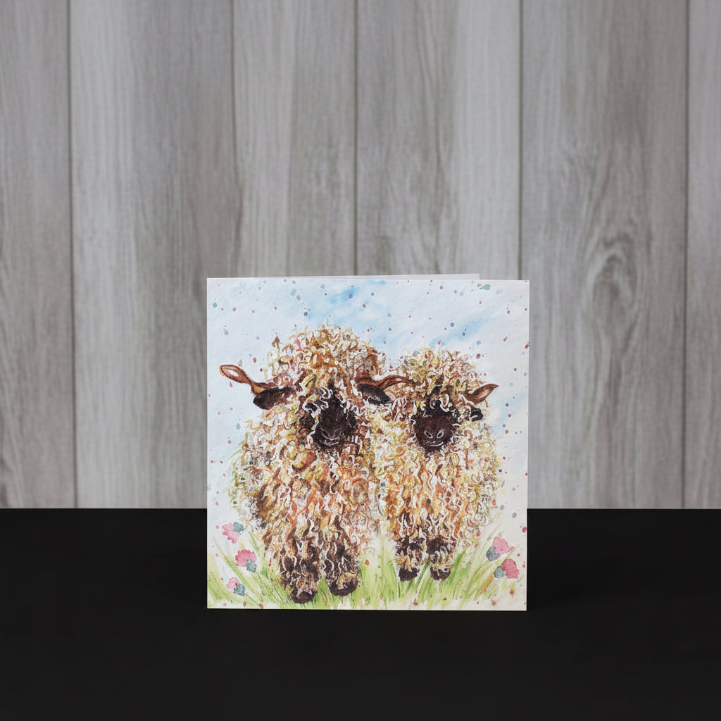 Two Sheep Greeting Card