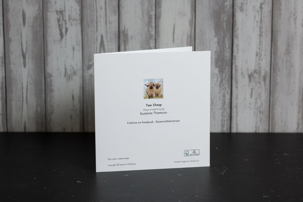 Two Sheep Greeting Card