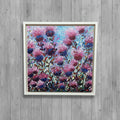 Framed Scottish Thistles Rustic Wood Panel Prints