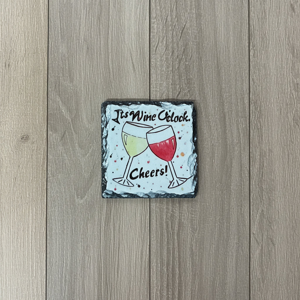Its Wine O'clock Coaster