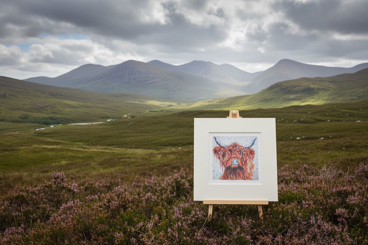 Blue Nose Cow Artwork Print