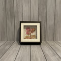 Framed Thistle And Bee Pebble Art