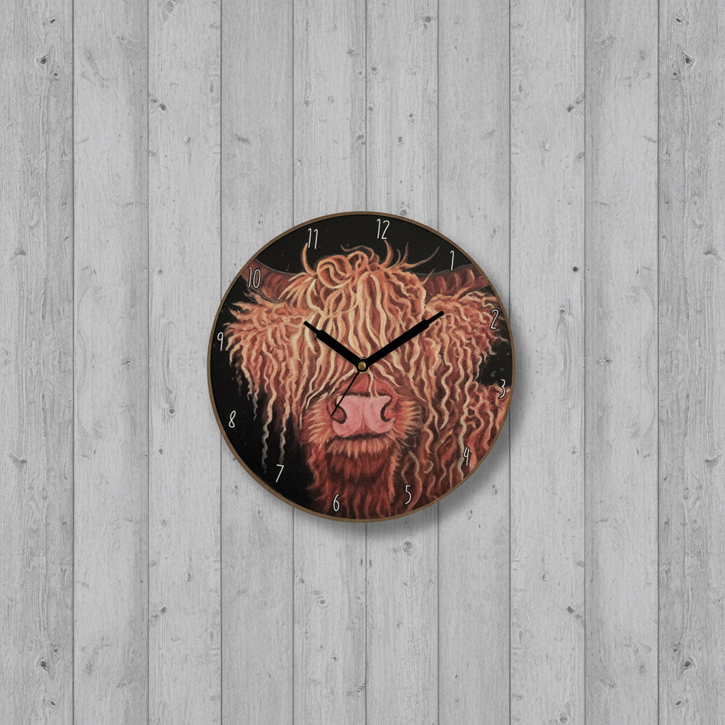 Cow On Black Clock