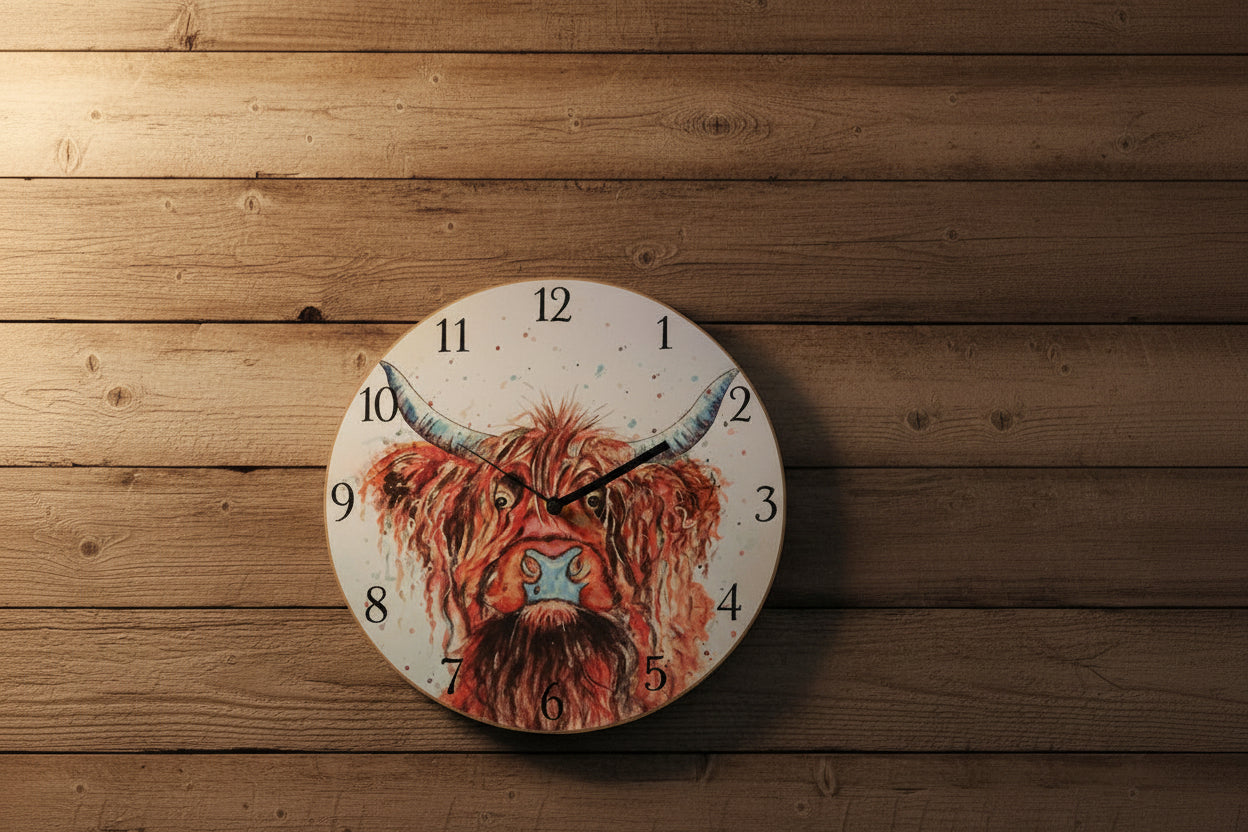 Blue Nose Cow Clock
