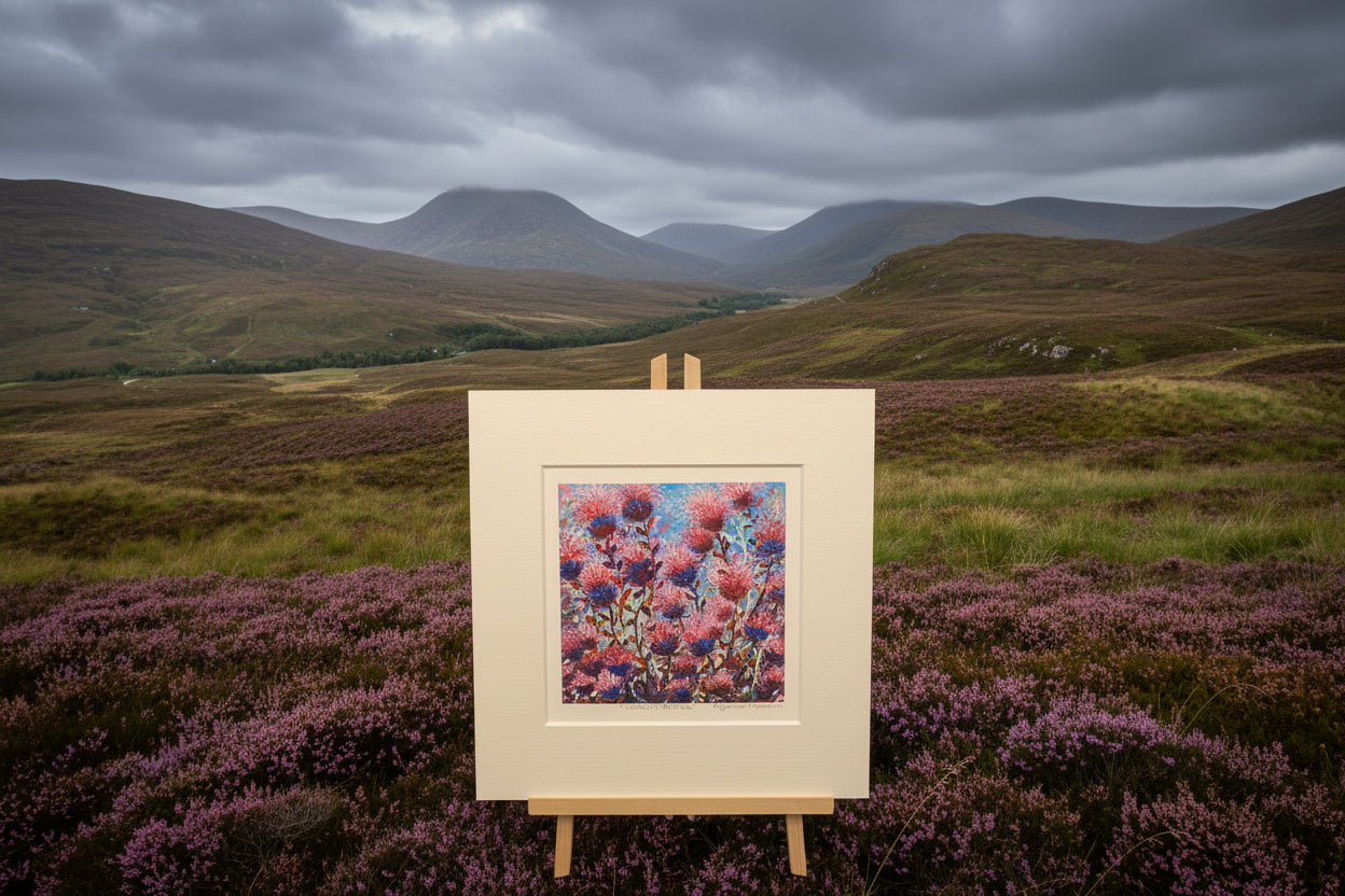 Scottish Thistles Artwork Print