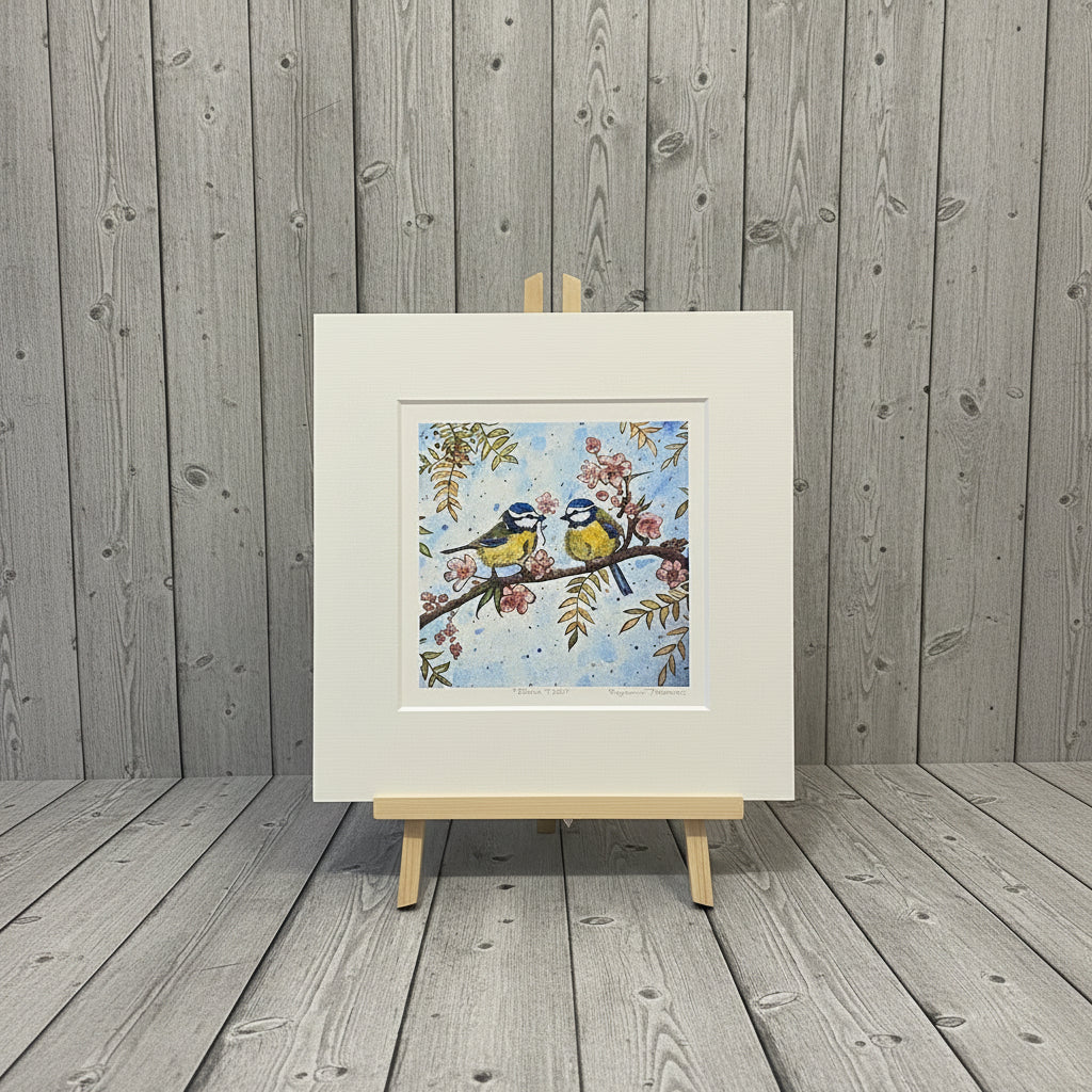 Blue Tits Artwork Print