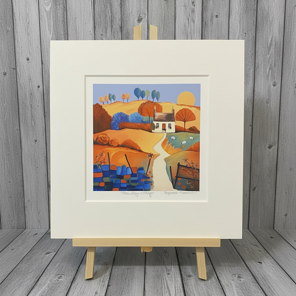 Holiday Cottage Artwork Print