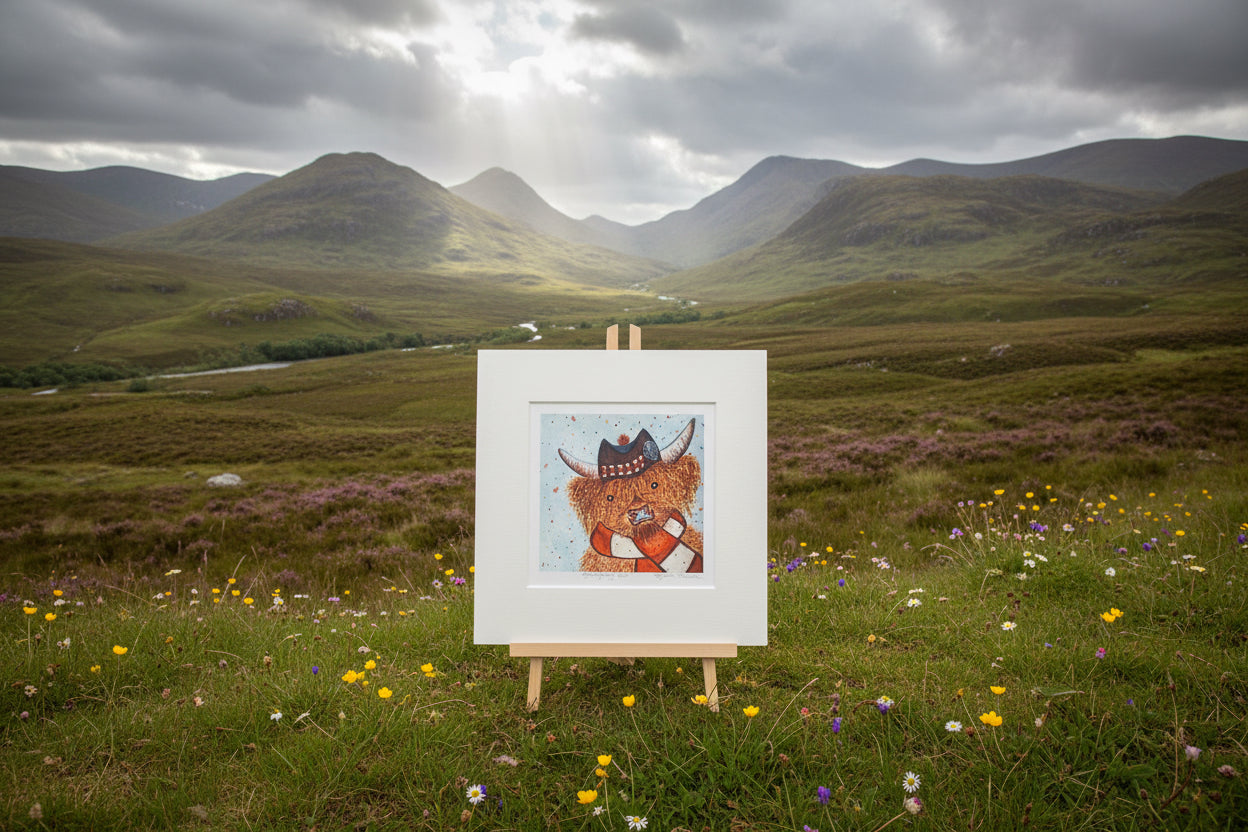 Glengarry Cow Artwork Print