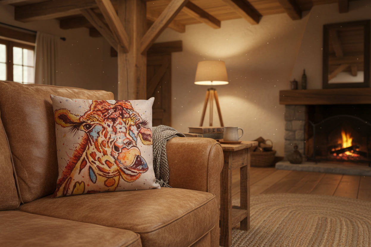 Quirky Giraffe Cushion