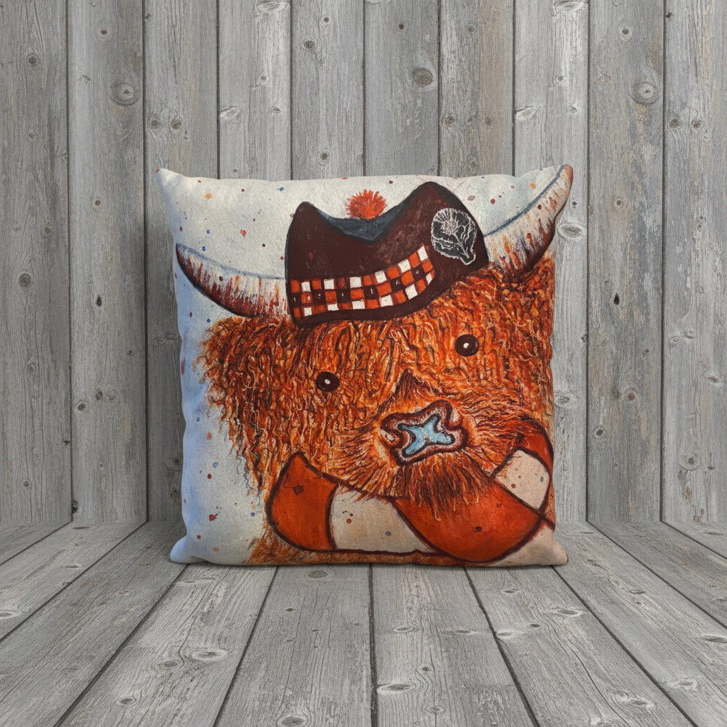 Glengarry Cow Cushion