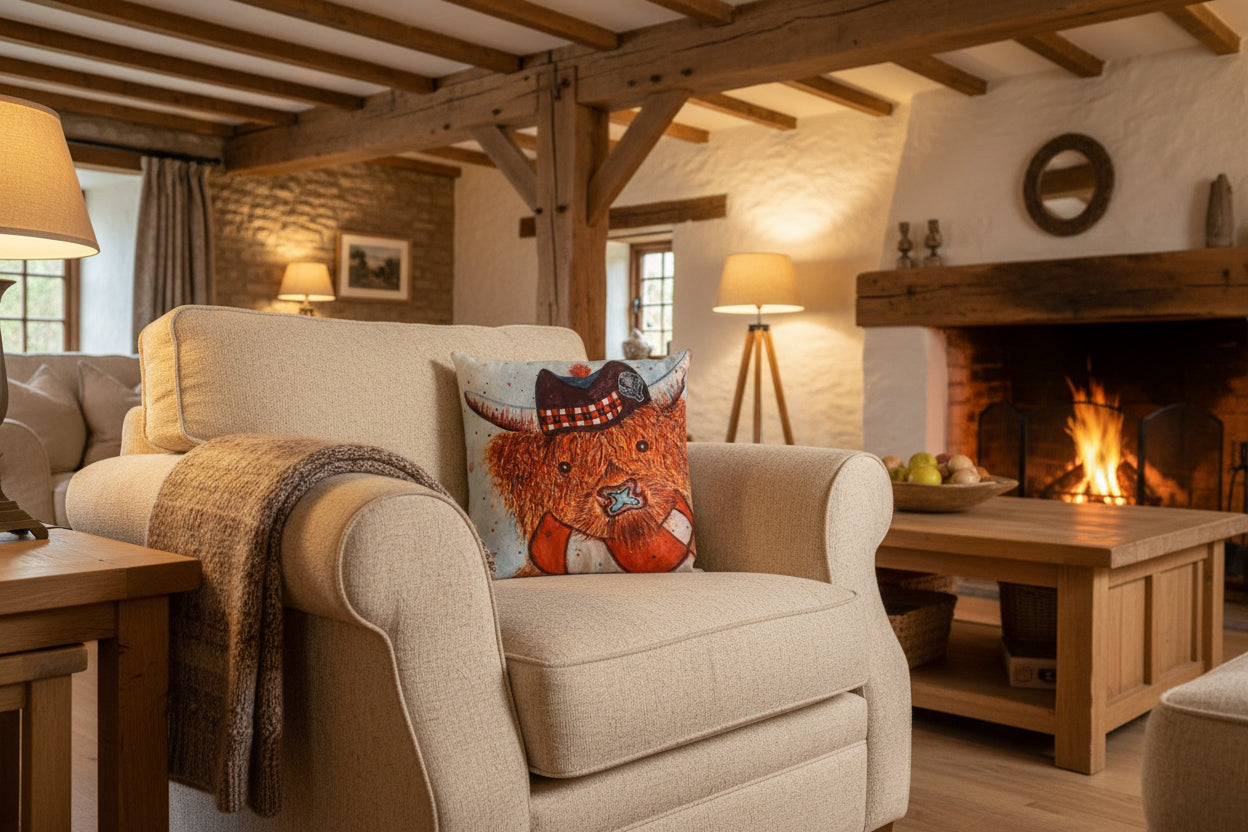Glengarry Cow Cushion