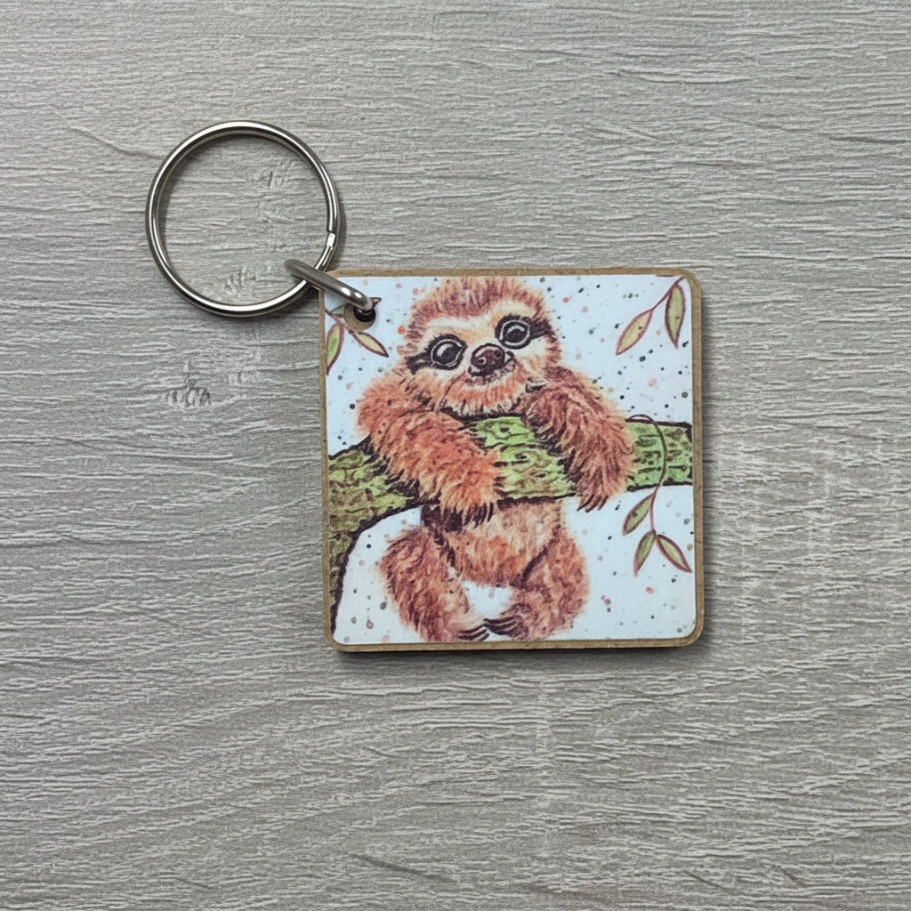 Sloth Keyring