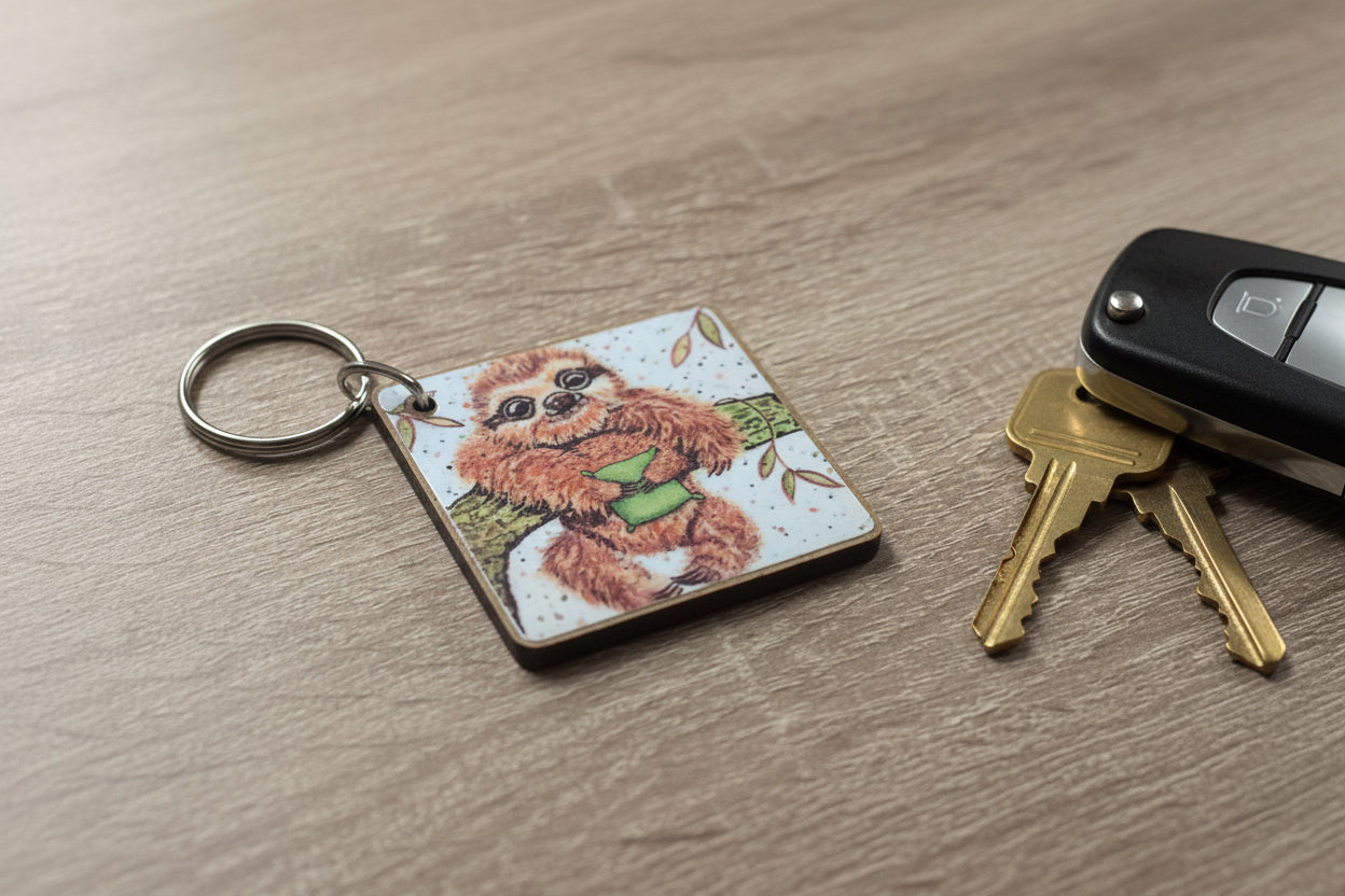 Sloth Keyring