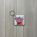 Blue Nose Cow Keyring