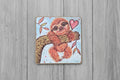 Sloth With Heart Magnet