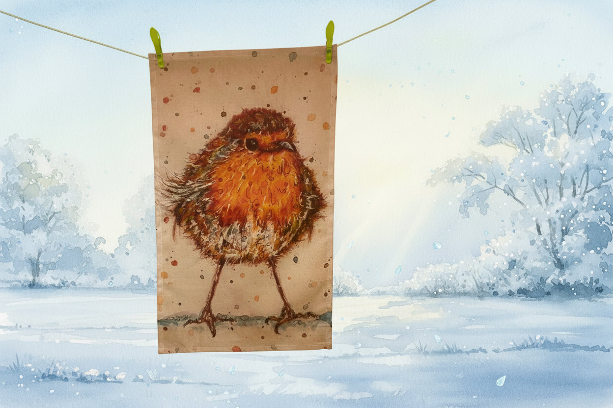 Rocking Robin Tea Towel