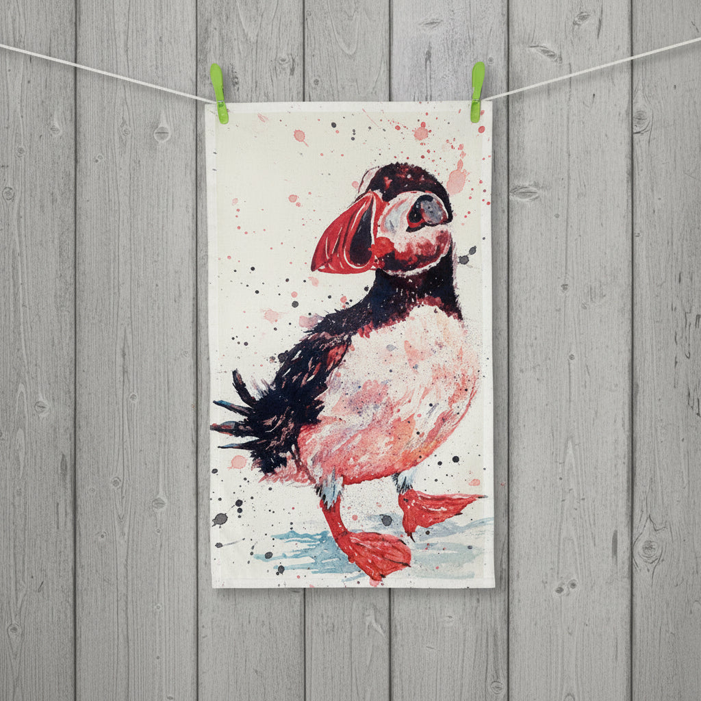 Puffin Tea Towel
