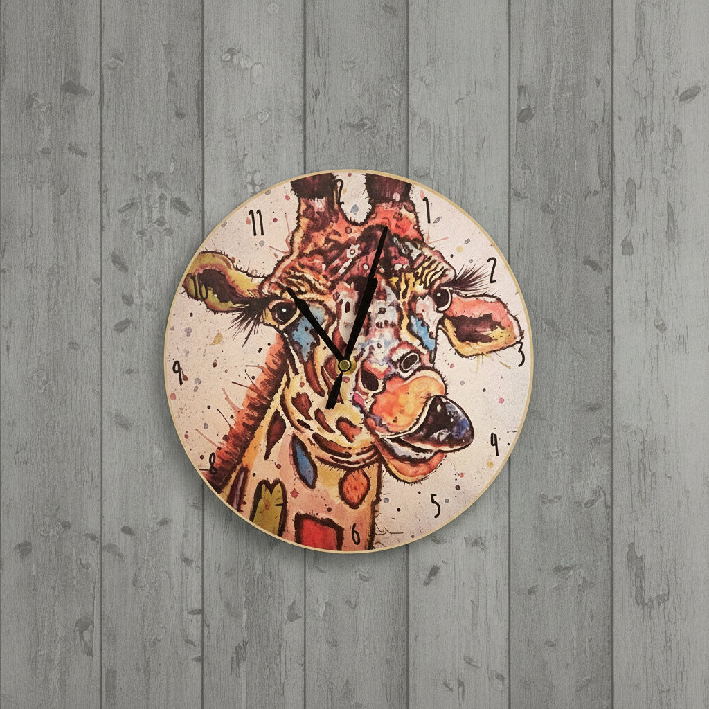 Quirky Giraffe Clock