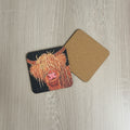 Cow on Black Coaster